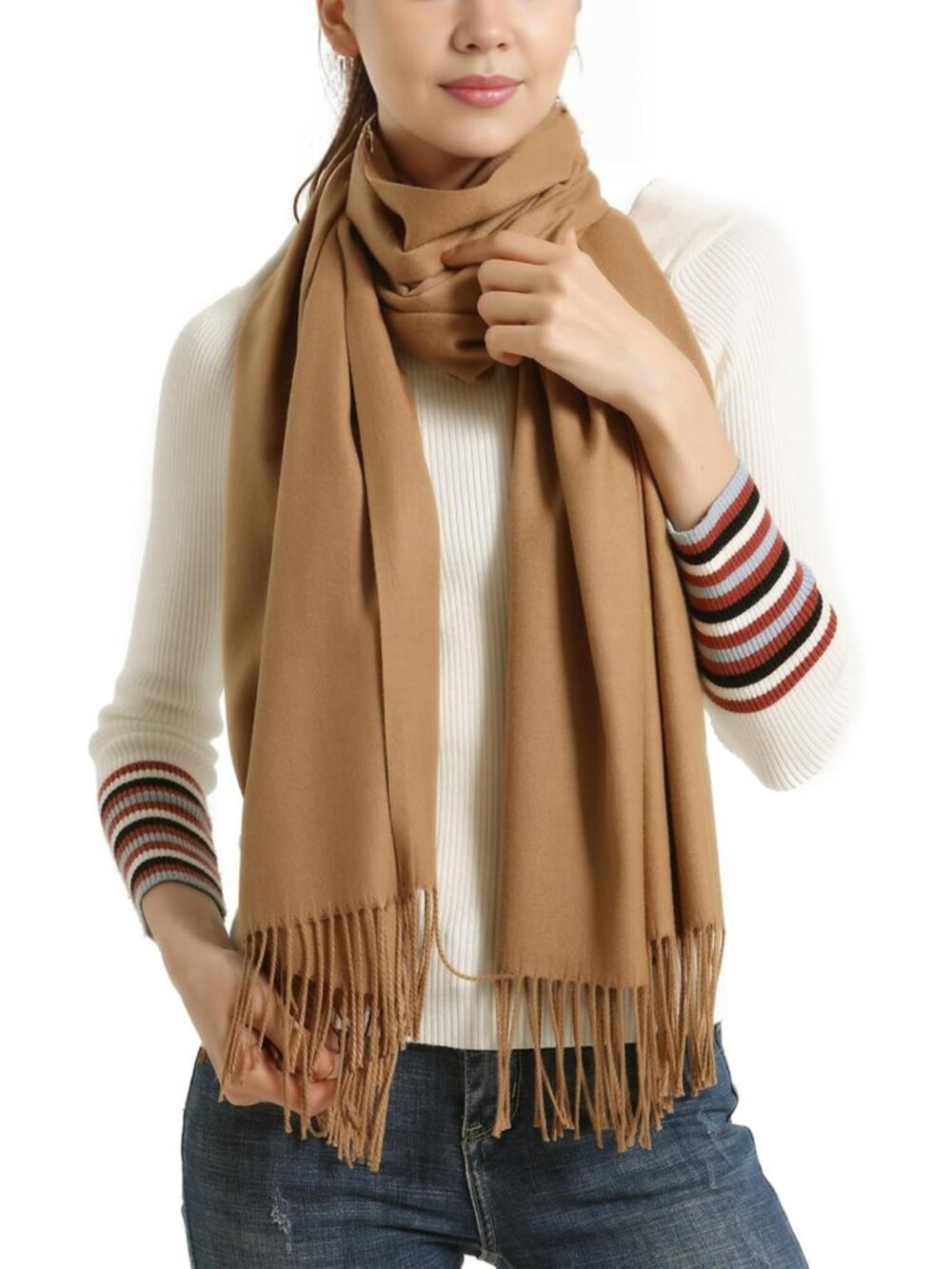 Soft Pashmina Scarf & Shawl Wrap - Elegant Women's Accessory for Weddings